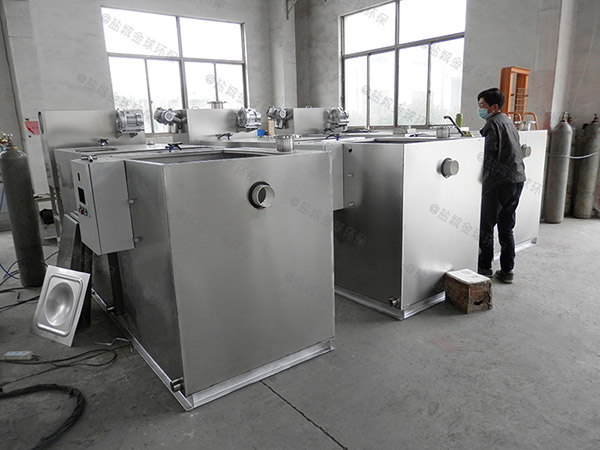 500人厨房洗菜盆下水用砖做排污油水分离器的使用方法